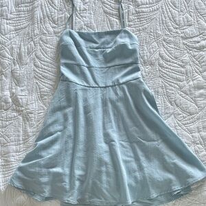 Altard State Light Blue Spaghetti Strap open back Dress size S